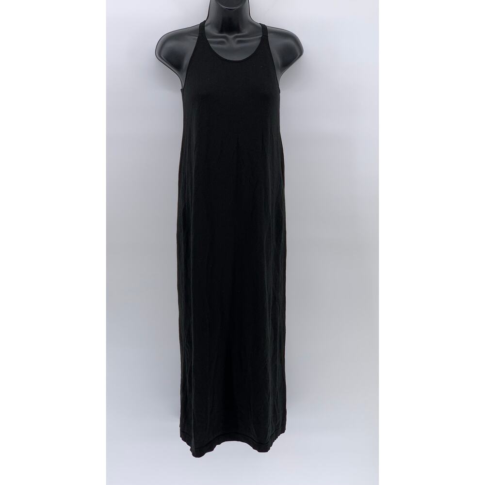 GU Women's Black Knit Halter Sleeveless Pullover Midi Dress SZ S
